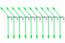 Zite Fishing Anti Tangle Boom Tubes Set Grün 10 Stück 10cm